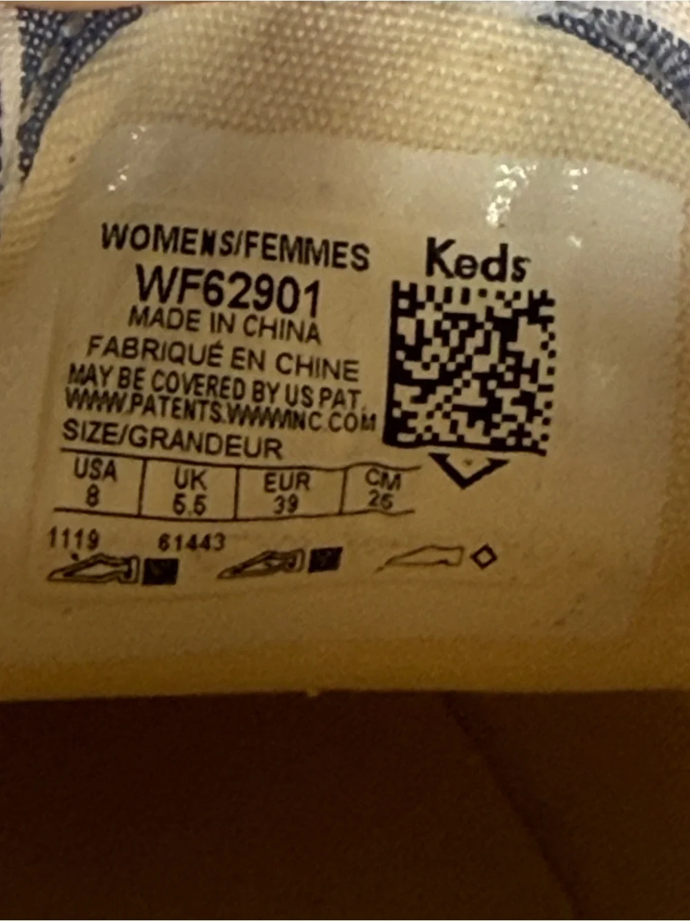 Keds Champion Chambray Breton Stripe Sneakers NIB Size 8 Blue White Nautical